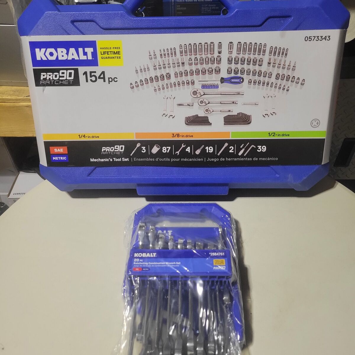 Kobalt 20-Piece ratcheting Combination Wrench Set