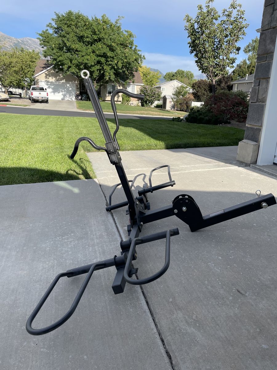 Young 2-Bike Hitch Rack – 200 lb Capacity – E-Bike Compatible