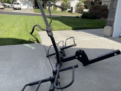 Young 2-Bike Hitch Rack – 200 lb Capacity – E-Bike Compatible