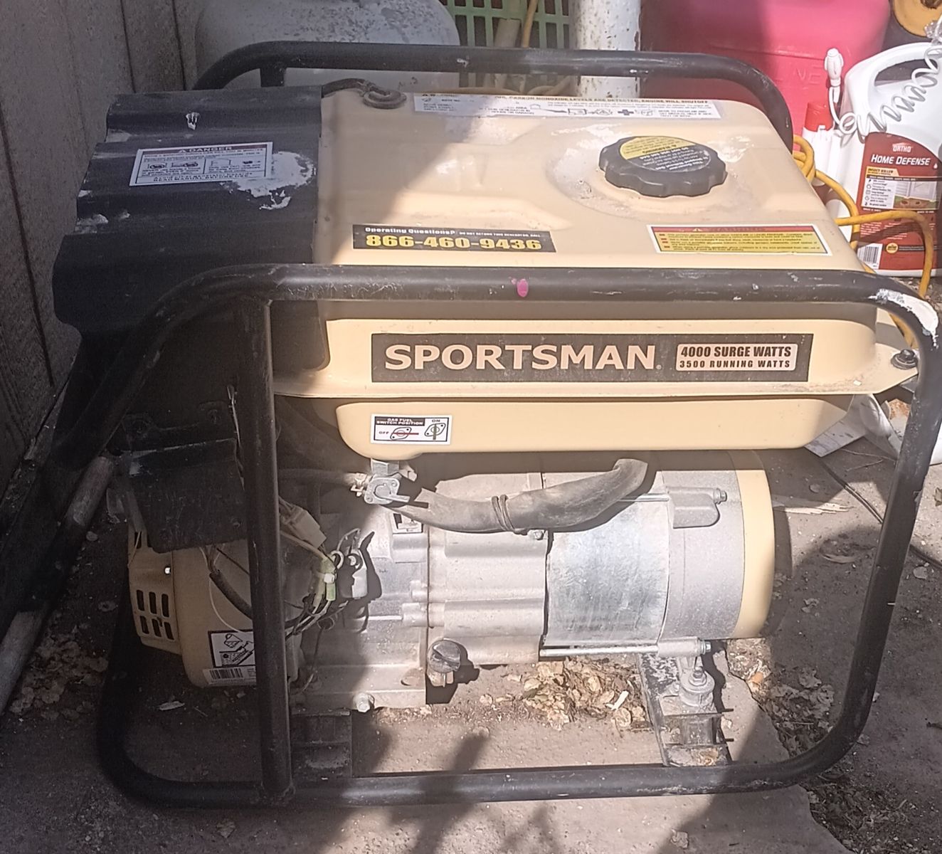Sportsman 4000 watt gasoline and propane duel uses