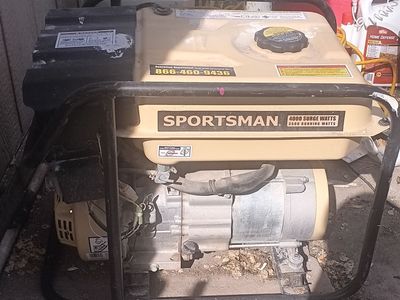 Sportsman 4000 watt gasoline and propane duel uses