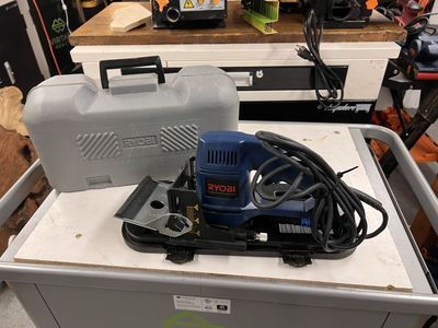 Ryobi JM80 Plate Joiner Biscuit Jointer with Case - Used, Works Great