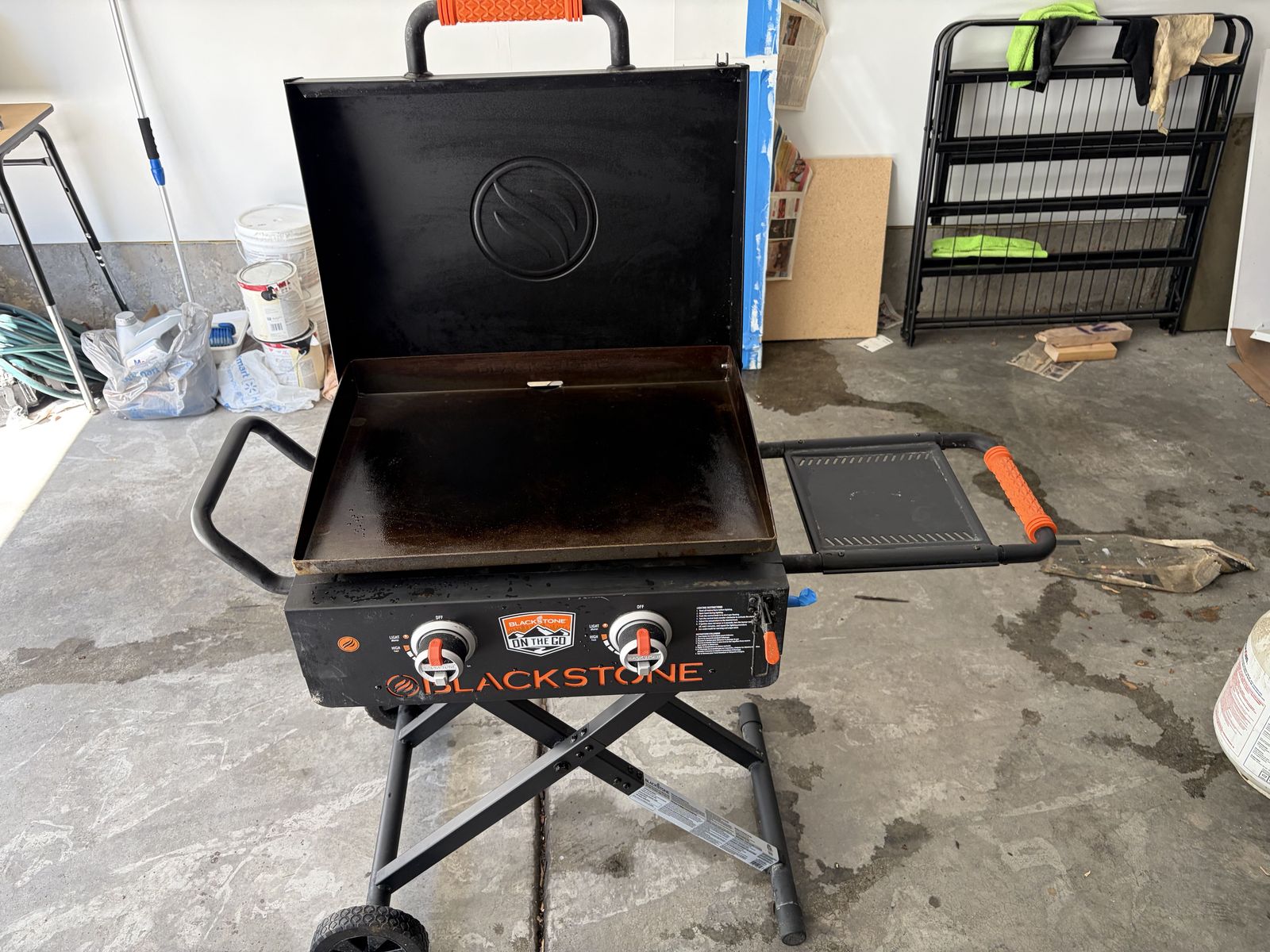 Blackstone 22" On The Go Portable 2-Burner Propane Griddle with Hood + Full Bundle – $200 Firm
