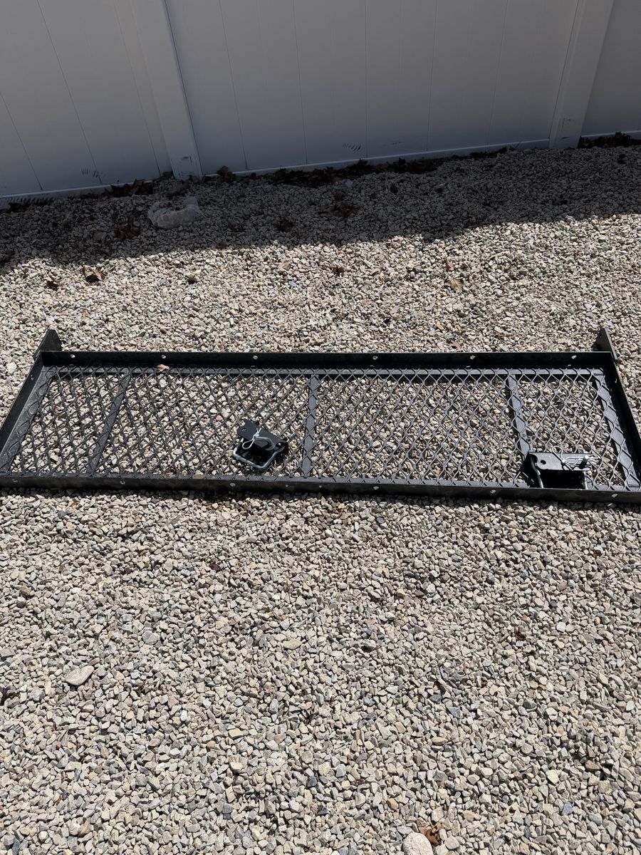 RV bumper cargo carrier