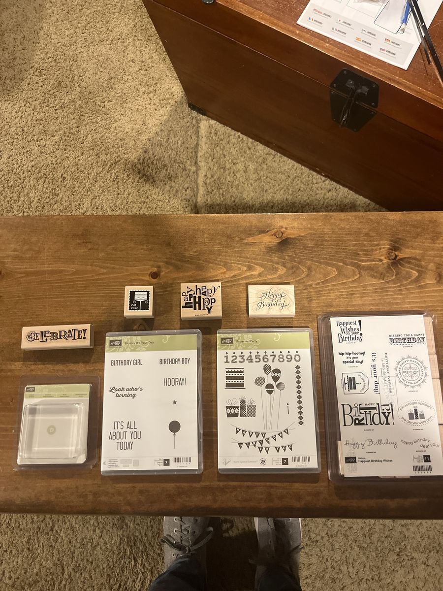 Stampin' Up! Birthday Rubber, Wood and Photopolymer Stamps Bundle