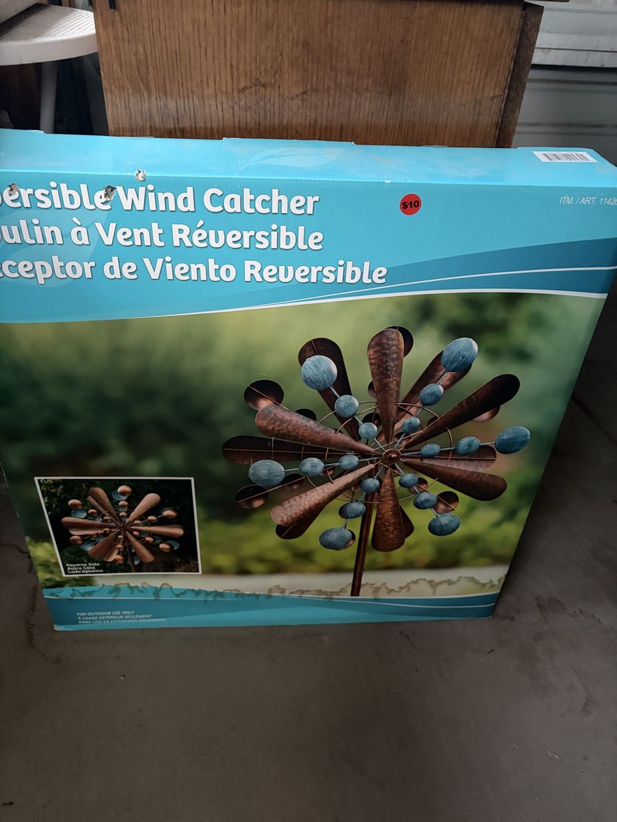 Reversible Wind Catcher Outdoor Garden Decor - New in Box