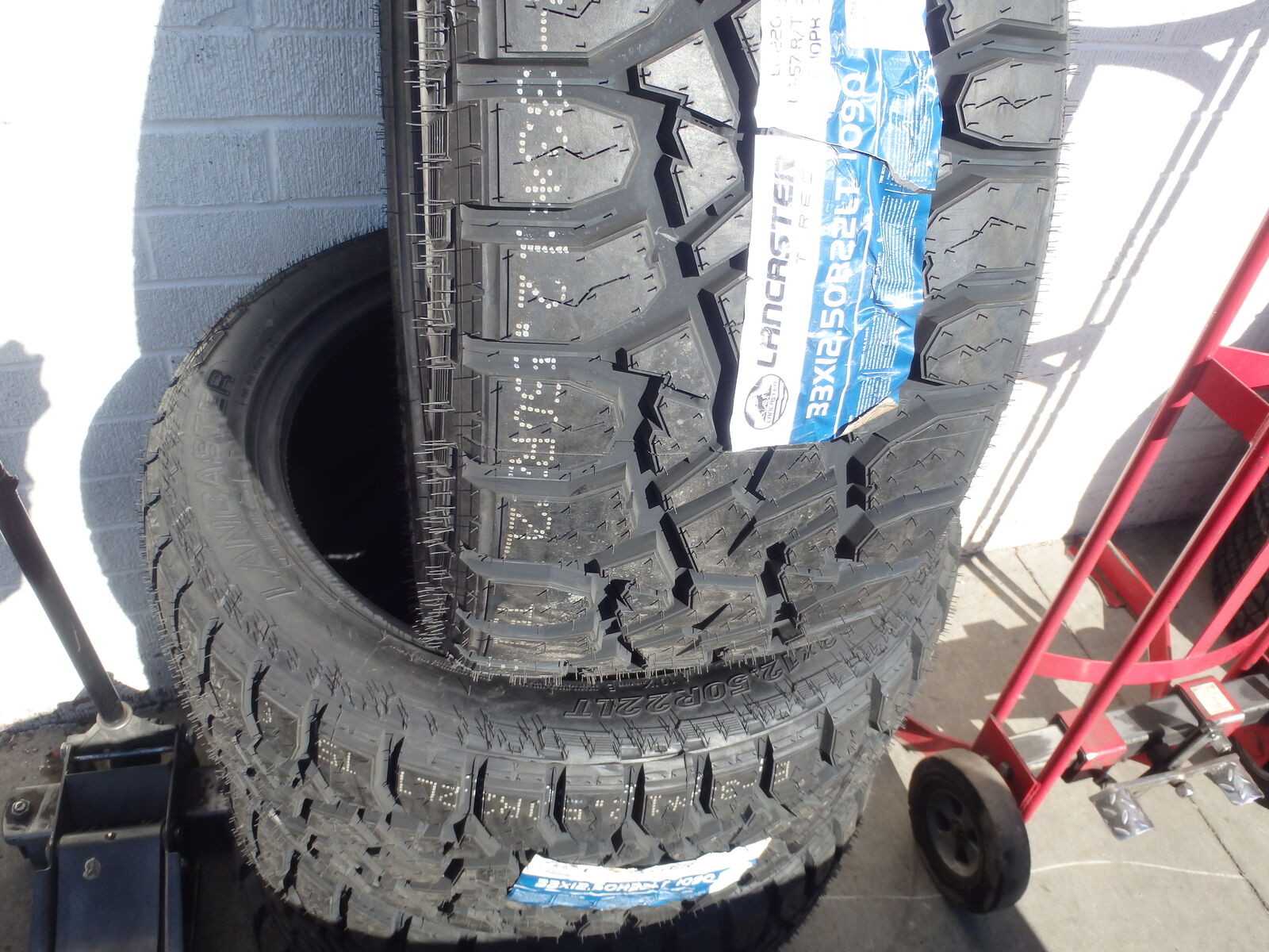 33x12.50r22 LANCASTER LS-57 R/T SET OF NEW TIRES