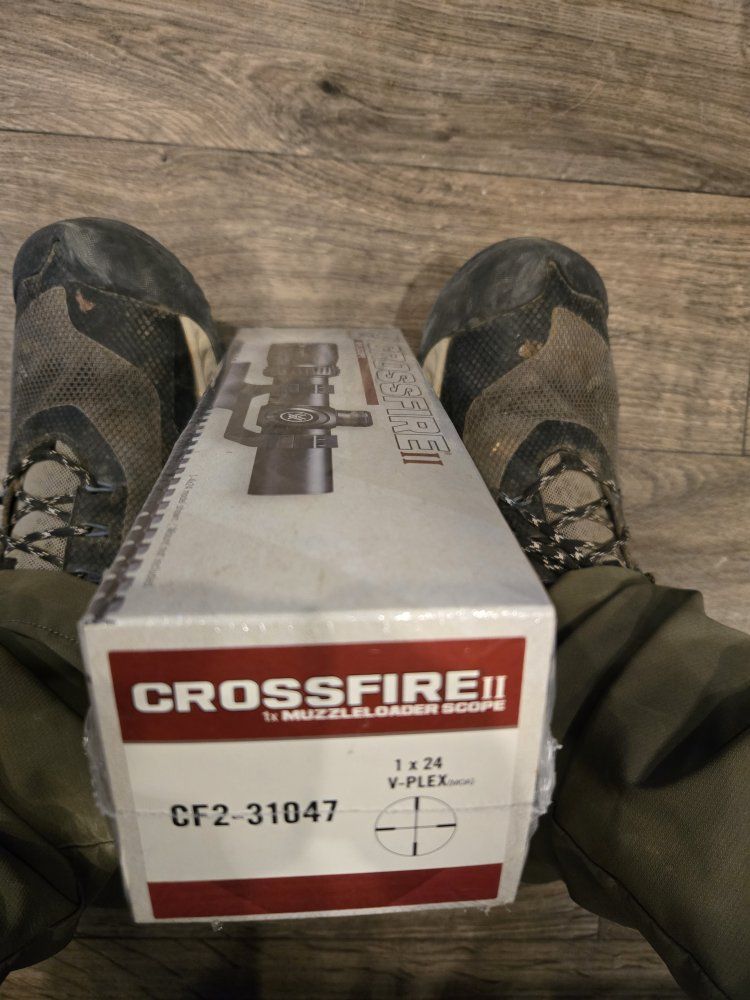 Crossfire II 1x24 Muzzleloader Scope V-Plex Reticle CF2-31047