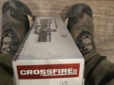 Crossfire II 1x24 Muzzleloader Scope V-Plex Reticle CF2-31047