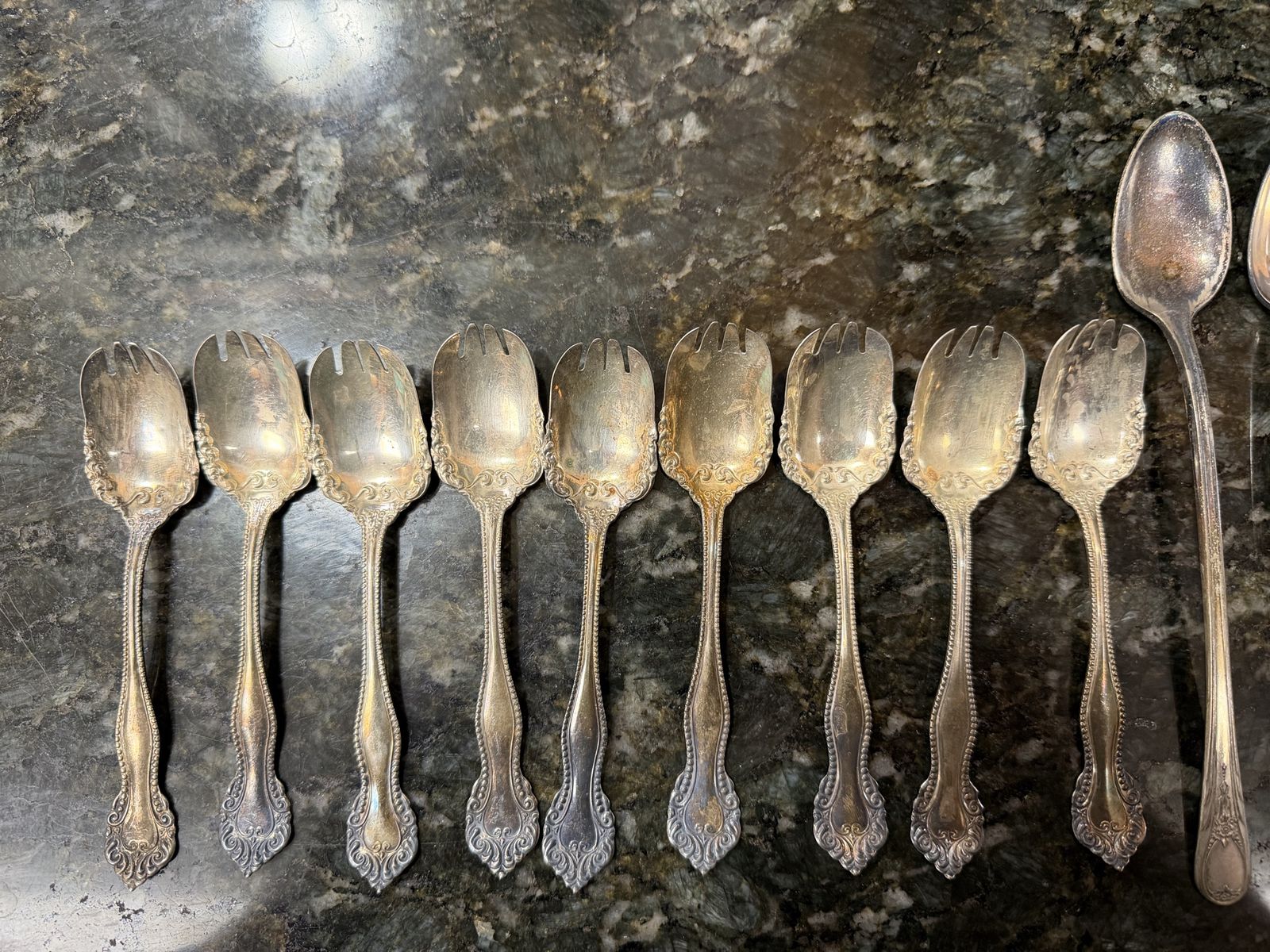 Vintage Mixed Lot Silverware Spoons & Forks - Various Patterns, Estate Finds