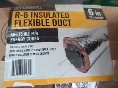 R6 insulated Duct - 6 inch