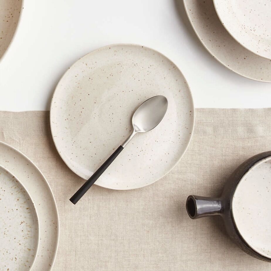 New Crate & Barrel Wilder dinner and salad plates — set of 14 total (7 of each)