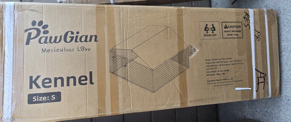 PawGiant Kennel Size S Outdoor Dog Run Pet Enclosure - New, Unopened