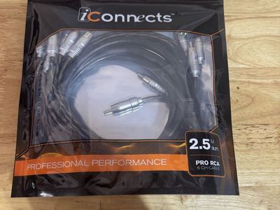 IConnects 6 Channel RCA Cables