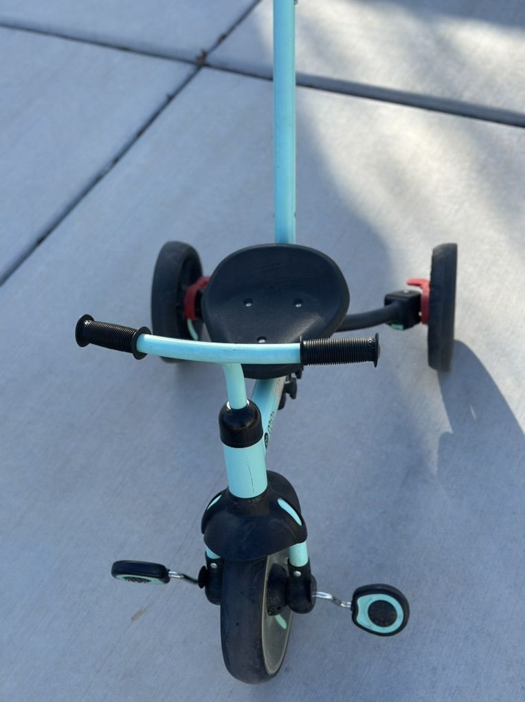 Tricycle With Push Handle