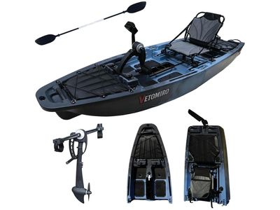 2-Piece Foldable Modular Pedal Drive Fishing Kayak