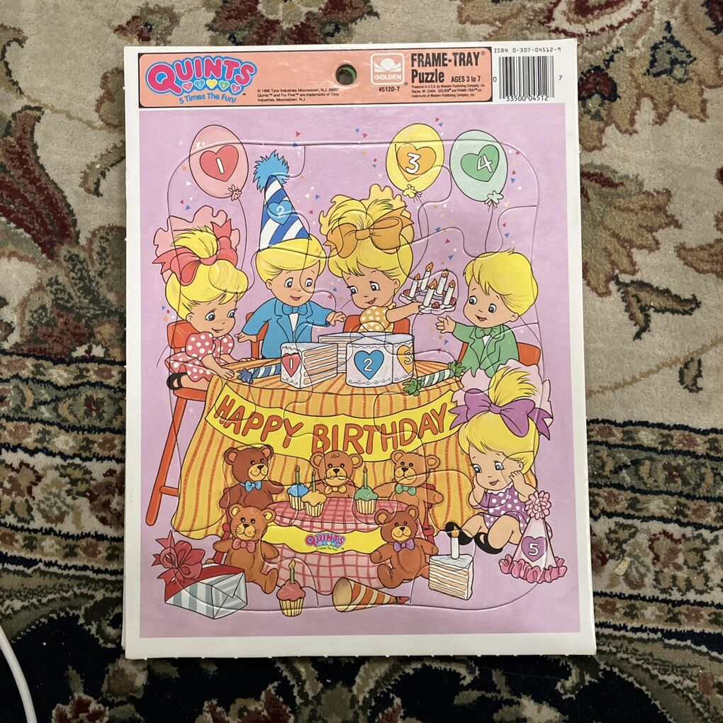 1990 Tyco The Quints Frame Puzzle