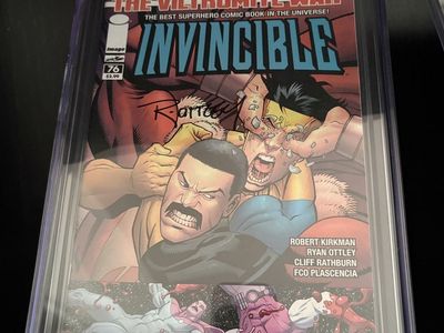 INVINCIBLE #76 2010 IMAGE COMICS CGC X JSA 9.8 SIGNED BY RYAN OTTLEY