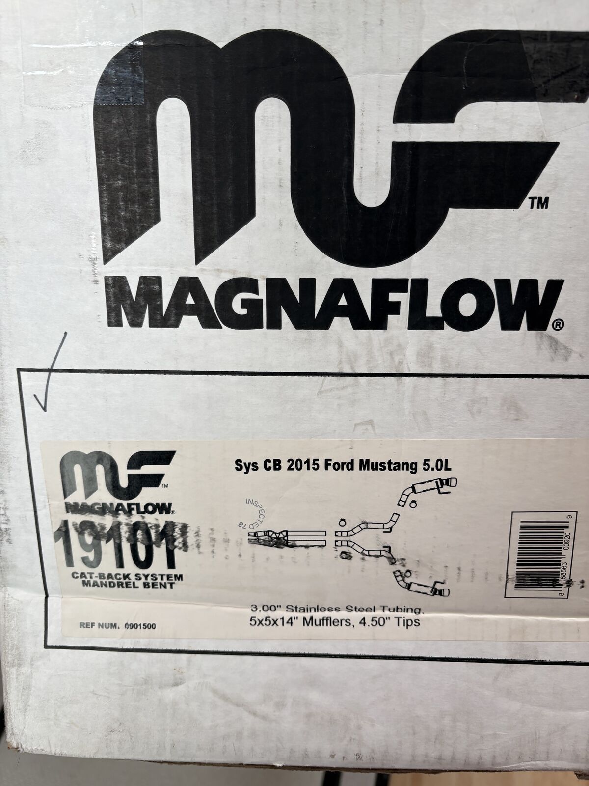 2015 - 2017 Mustang GT Magnaflow Competition catback exhaust system