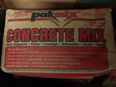 730 lbs concrete mix