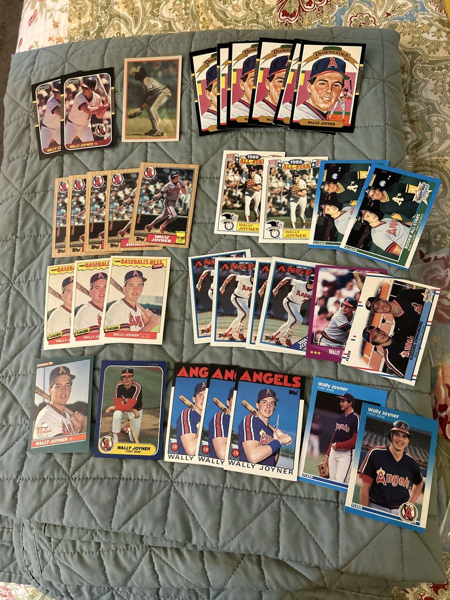 Wally Joyner 35 Card Lot California Angels w/RC BYU Cougars Superstar