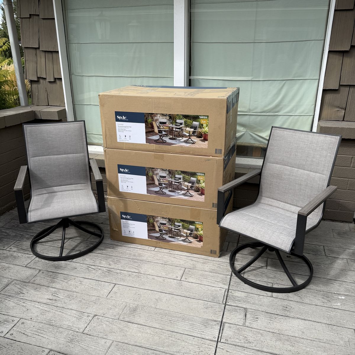 Style Selections Elmhurst Swivel Dining Chairs