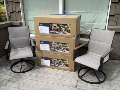 Style Selections Elmhurst Swivel Dining Chairs