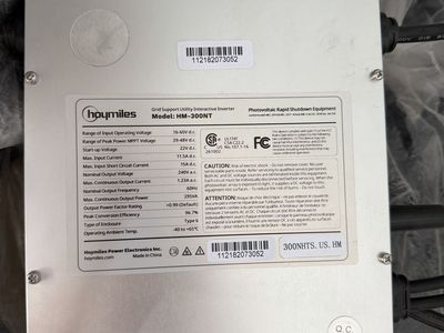 Hoymiles micro inverter.
