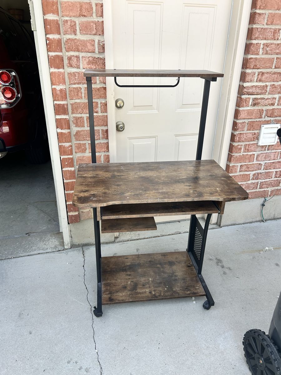 Small desk with raised shelf FREE