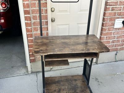 Small desk with raised shelf FREE