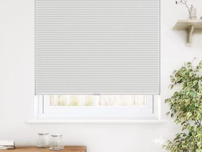 SMONTER Cordless White Blackout Cellular Roller Shade 54 W x 72" H - New