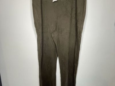 Rue+ Women's 1X Olive Green Faux Suede Leggings Pants