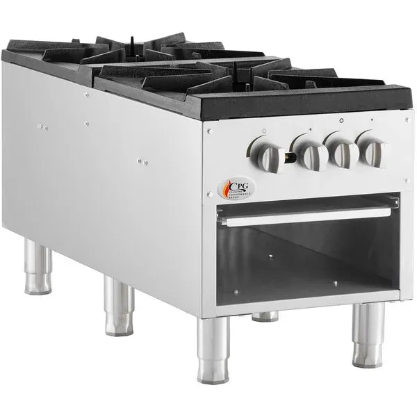 Cooking Performance Group CPG-DSPR-N Natural Gas Stock Pot Range - 160,000 BTU