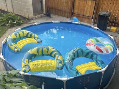 Steel Pro 12ft x 30in Round Above Ground Swimming Pool w/ Pump