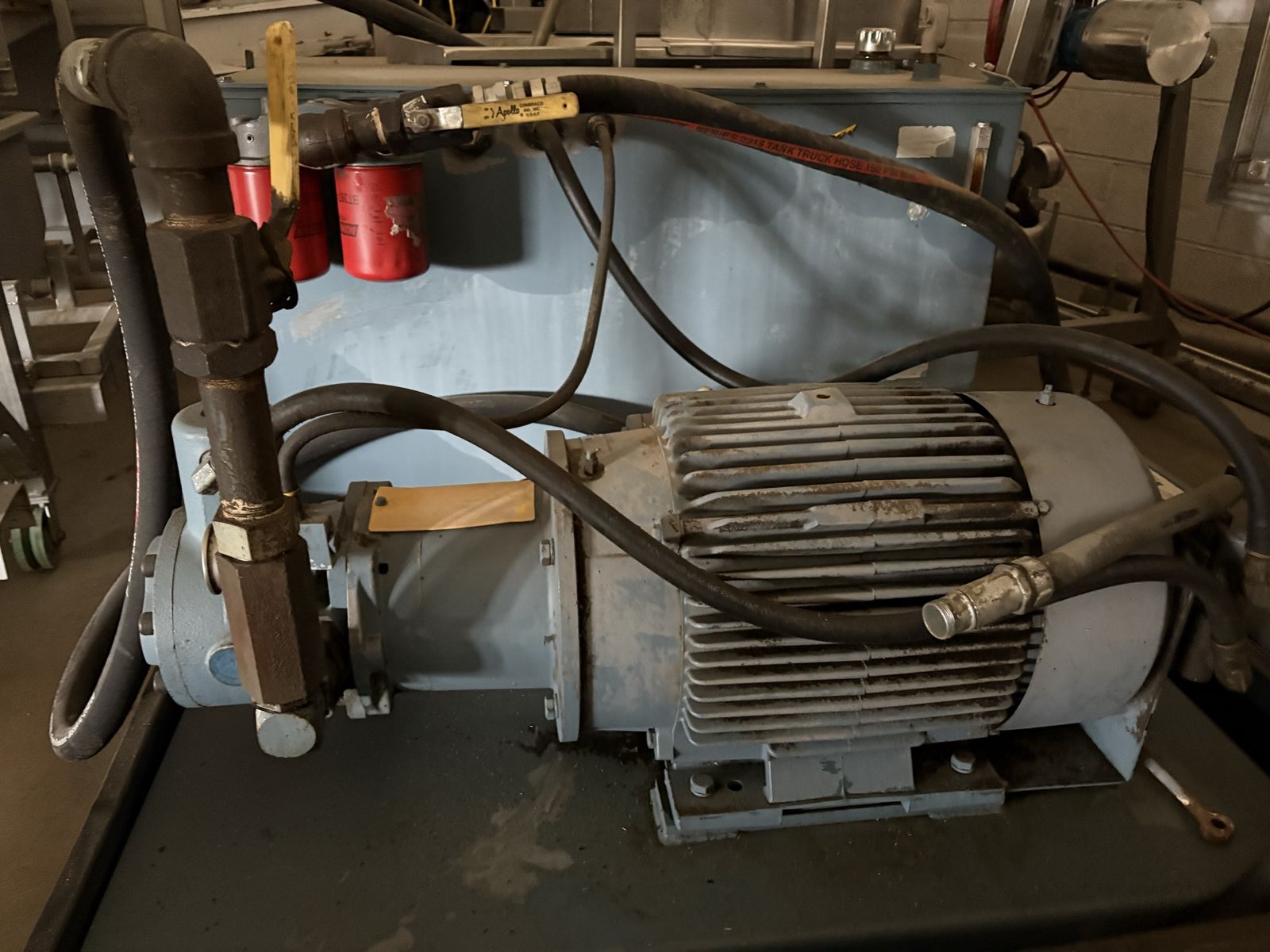 50 HP Continuous Duty Hydraulic Power Unit HPU 230/460V 3-Phase Industrial Hydraulic System