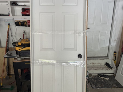 Prehung 32" interior 6 panel door LH