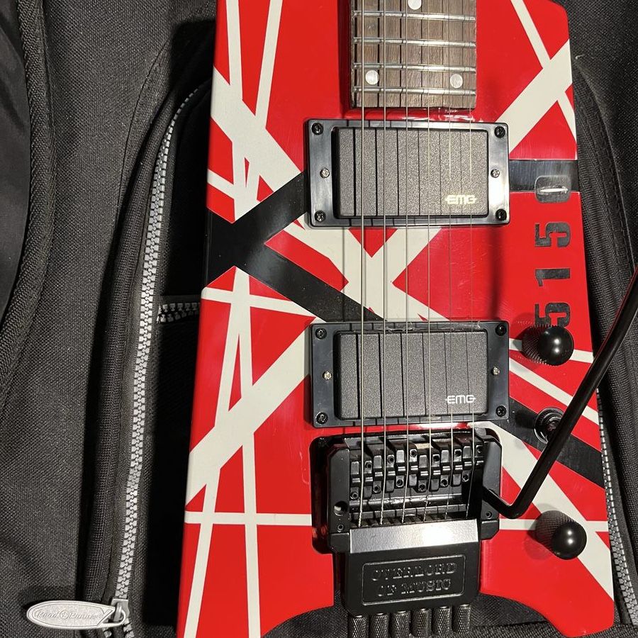 EVH Striped Series Wolfgang Special Electric Guitar - Red, Black, White Stripe