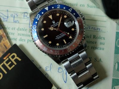 1991 Rolex GMT-Master 16700 “Pepsi” —Full Set
