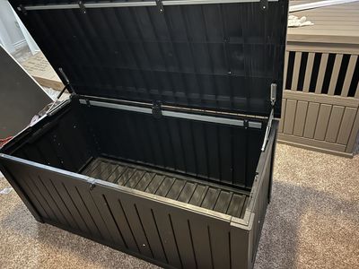 Large Deck Box in Black or Gray