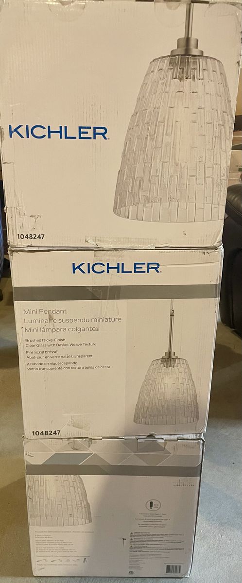 3 Kichler Pendant Lights