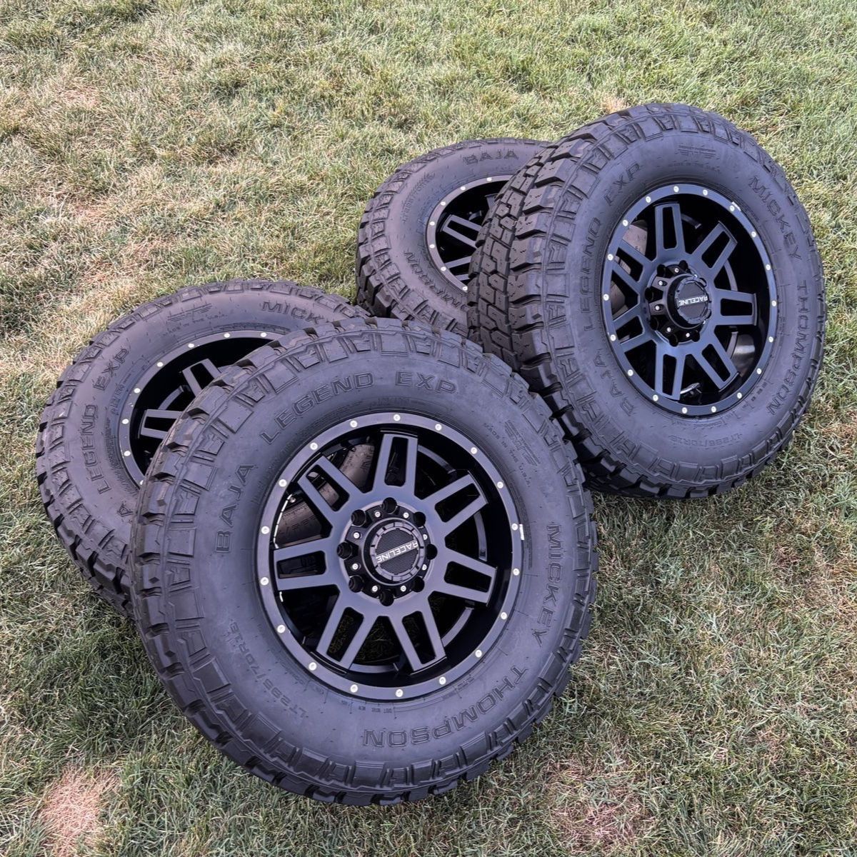 Raceline 8x6.5 8 lug Wheels with 295/70R18 Tires