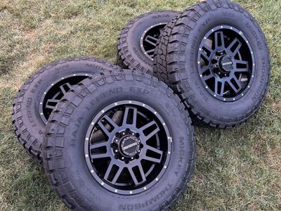 Raceline 8x6.5 8 lug Wheels with 295/70R18 Tires