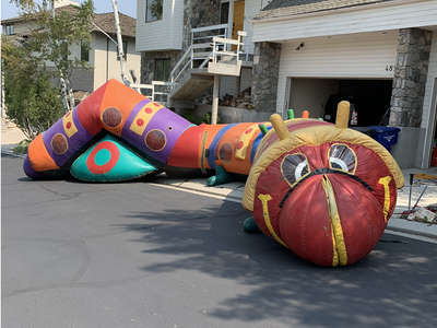 Giant Inflatable Caterpillar Tunnel — Commercial Party Bounce House