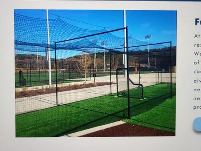 Pacific Netting Products HDPE Sports Net 70' x 16' x 14' Heavy Duty Black Batting Cage Netting