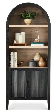 New - Best Choice Products 72" Tall Arched Pantry Cabinet w/ Reeded Door