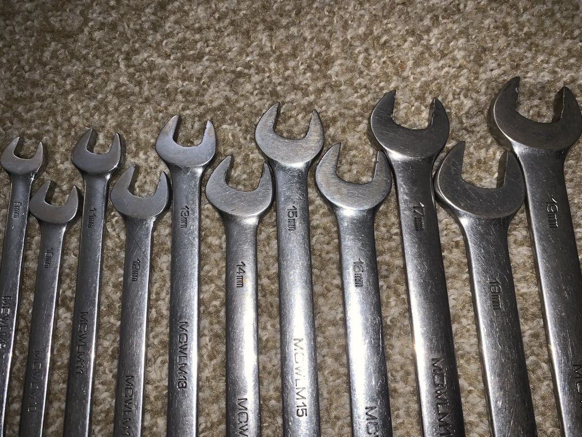 MCWL Metric Combination Wrench Set 9-19mm, 11-Piece