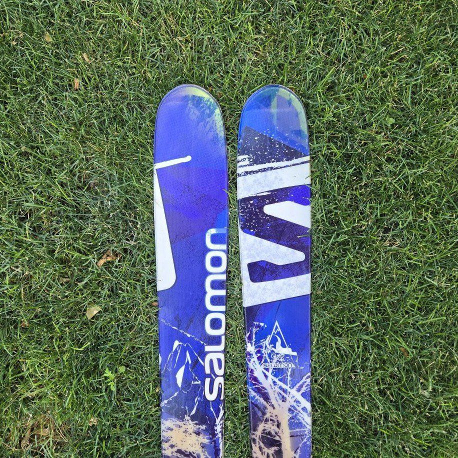 Men's 180 cm Salomon Q-98 Rocker Skis Fat Powder