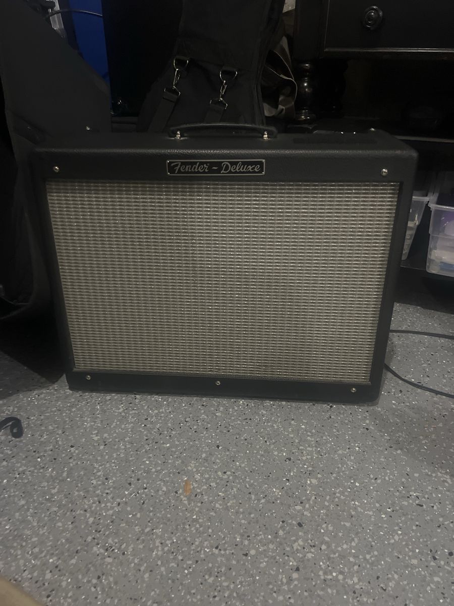 Fender Hot Rod Deluxe Guitar Tube Amp with Upgraded Caps, Tubes, Side Stand, Speaker & Custom Cover