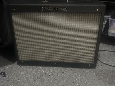 Fender Hot Rod Deluxe Guitar Tube Amp with Upgraded Caps, Tubes, Side Stand, Speaker & Custom Cover
