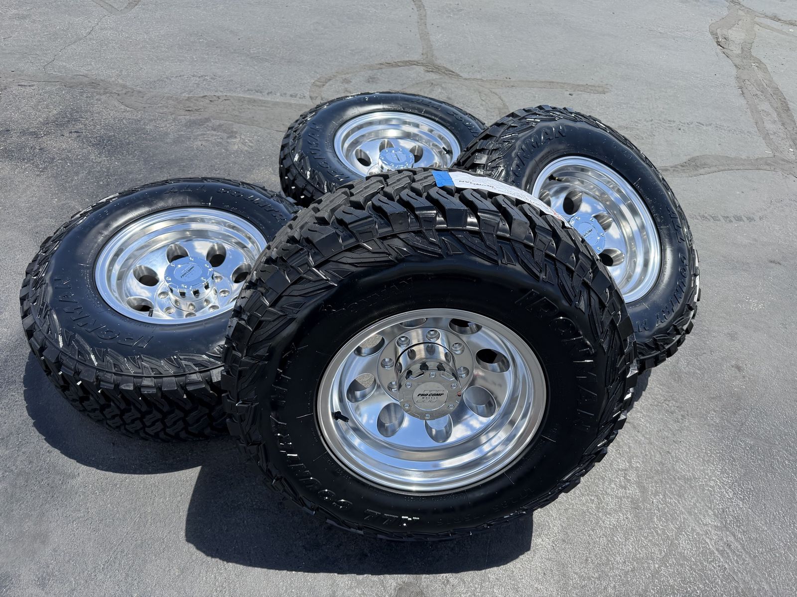 New LT285/75r16 Ironman MTX Pro comp Mod Alloy Mod 8x6.5 Ram Cummins Ford OBS F250 F350 Chevy 2500 3500 GMC Duramax Dodge 8 lug